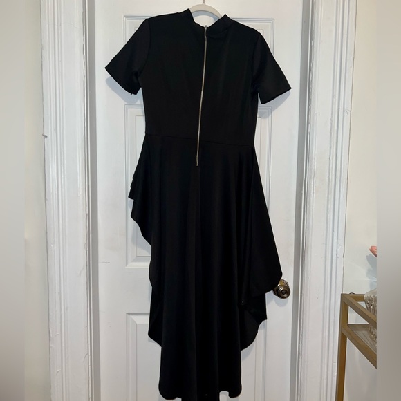 Asymmetrical High Low Tiered Scuba Top - Picture 2 of 3